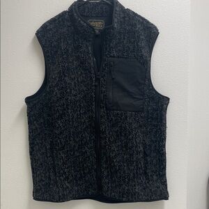 American Eagle Outfitters Charcoal Sherpa Vest